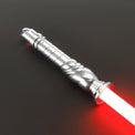 Light saber with red blade on a dark background