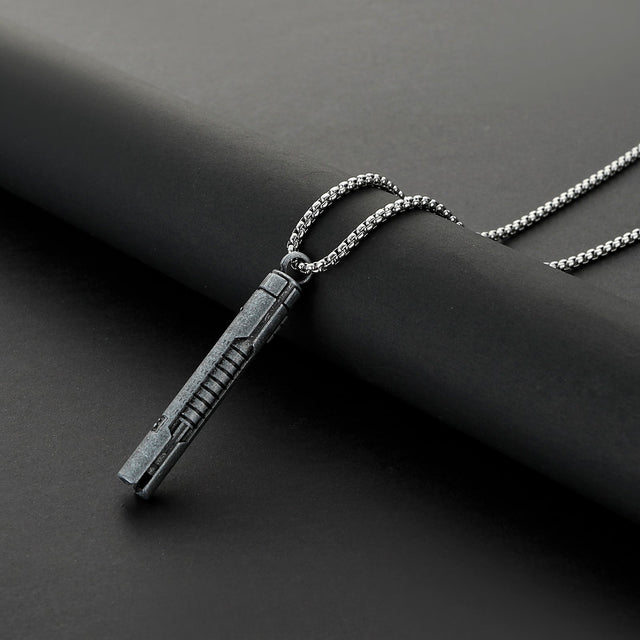 Master Sol inspired miniature saber hilt necklace with chain